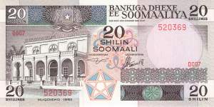 20 Somali Shillings 1983 p.33a